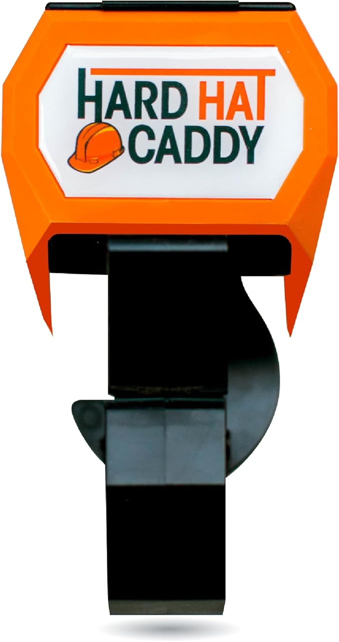 Hard Hat Caddy, All in One PPE Organizer with Magnetic Backing, Belt Clip, & Hook, Compatible with Safety Gear Brands