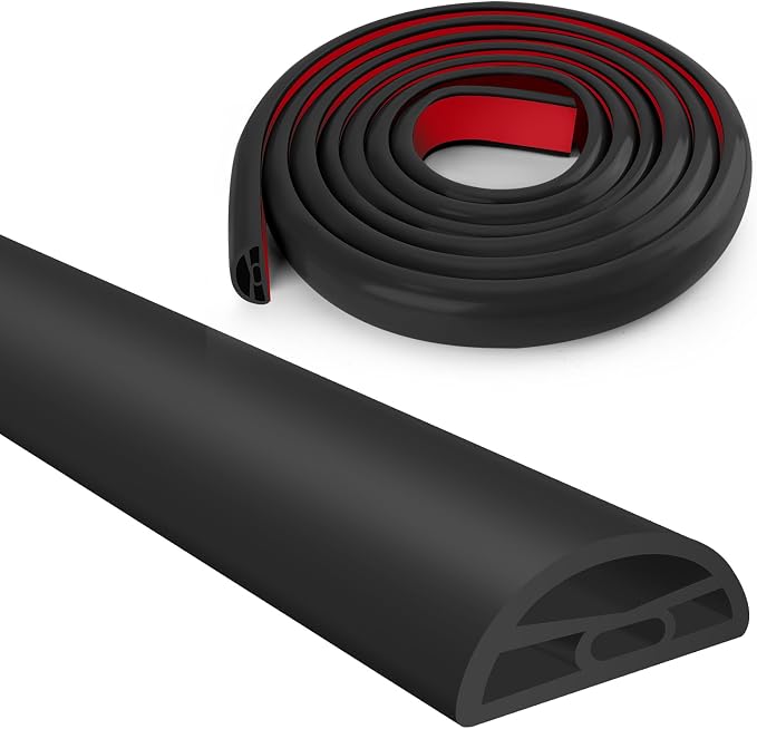 Silicone Shower Water Dam Stopper,Self-Adhesive Collapsible Splash Guard for Wet Dry Separation,Walk-in Shower Edge Seal Strip,Multi-Use Water Barrier for Bathroom,Kitchen Sink (Black, 118inch)