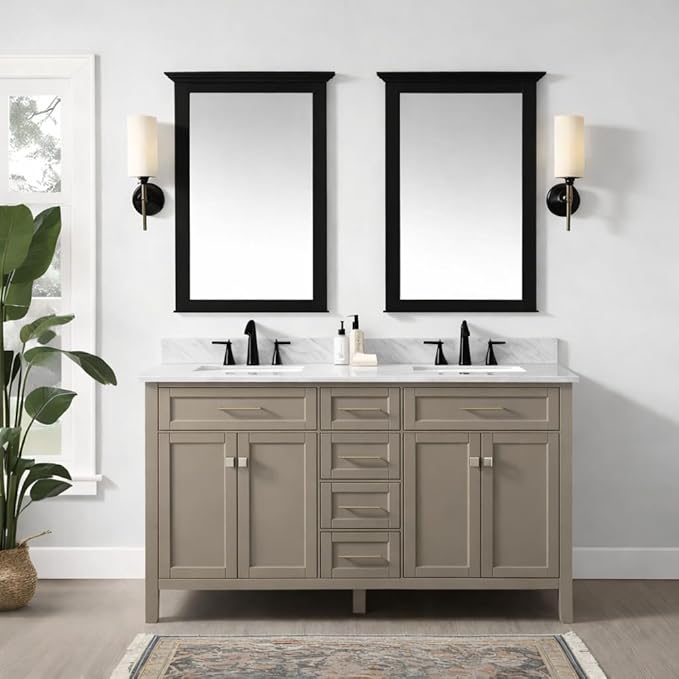 ALL-IN-ONE Paint by Heirloom Traditions, Seadrift (Warm Earthy Tan), 8oz Sample - Durable cabinet and furniture paint. Built in primer and top coat, no sanding needed. Includes our 30 featured color