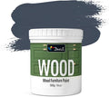 DWIL Matte Finish Furniture Paint - 16 Oz Wood Paint for Cabinets, Doors, Tables, and Dressers Refinishing - Water-Based, Non-Toxic & Odorless, Easy to Apply(Bronze Blue)-Without Tools