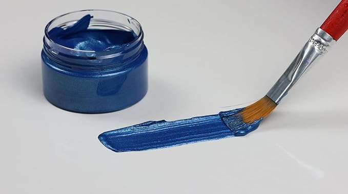 DGAGA Metallic Acrylic Paint - Blue, 1.69 OZ/Jar, Chalk Paste Paint, Blendable, For Crafts, Color-shifting, Glass, Rocks, Wood, Canvas, Fabric, Ceramic