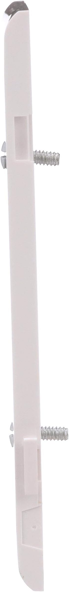 Eaton STE1W Polycarbonate 1-Gang Toggle Sectional Mid Size End Wall Plate, White