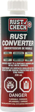 Rust Converter – Rust Neutralizer & Encapsulating Sealer – Anti-Rust Preventive Metal Agent for Automotive Restoration – Rusty Surface Fix, Inhibitor & Corrosion Stopper - 8 FL OZ - Bottle