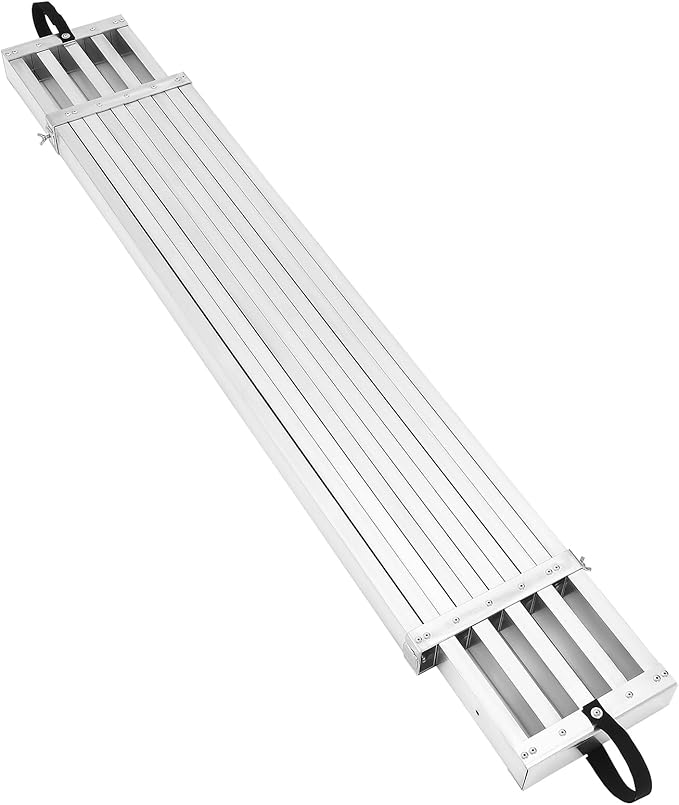 8-13FT Aluminum Plank, Telescoping Work Plank, 4400lbs Capacity Aluminum Extension Plank, Scaffolding Plank with Skid-Proof Platform Scaffold Ladder Accessory