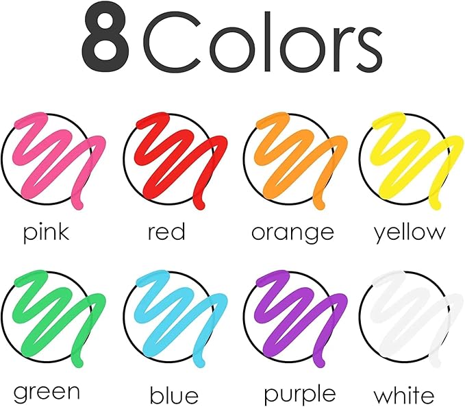 Timart Liquid Chalk Markers, 6mm Bold Tip Chalk Pens, Dry Erase Marker Pens for Chalkboards, Signs, Blackboards, Windows, Glass - Reversible Tip, First Day of School Board Pens (Classic)