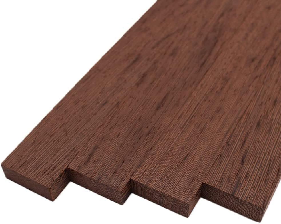 Barrington Hardwoods Wenge Lumber Boards - 3/4" x 2" (4 Pieces) (3/4" x 2" x 24")