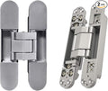 TamBee Invisible Hinges Hidden Door Hinges Concealed Door Hinges, Outswing Hidden Door Hinge 3 Way Adjustable Butt Hinge 7inch 2PCs