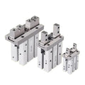1PCS MHZ2 Pneumatic Finger Cylinder Parallel Gripper MHZ2-10/16/25/32/40D1/D2/D3 Side Thread Aluminium Clamps(MHZ2-32D1)