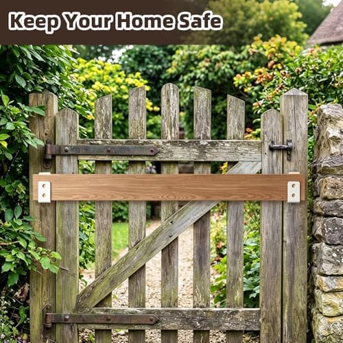 2x4 Door Barricade Brackets, 3mm Door Reinforcement Security Brackets(8PCS)