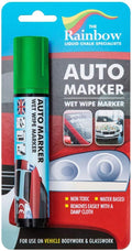 Window Markers for Glass Washable Car Window Paint Pen- Dry Erase Liquid Chalk Marker Car Decorations on All Surfaces, Tire, Windshield - Auto Marker, Autowriter, Rain Resistant (Green, Jumbo Tip)