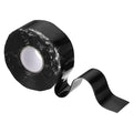uxcell Self Fusing Silicone Tape, 1" x 10ft Waterproof Water Leak Sealing Tape for Plumbing Pipe Hose Repair Handles, Black (0.5mm Thick)