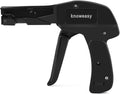 Knoweasy Cable Tie Gun and Cable Tie - Fastening and Flush Cutting Tool with Steel Handle Zip Tie Gun for Nylon Cable Ties