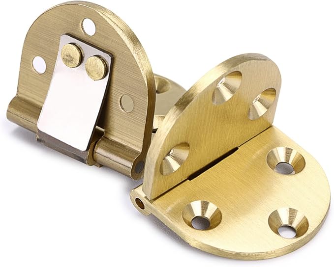 OwnMy Solid Brass Hinge, Drop Front Desk Drawer Butt Hinge for Table Sewing Machine，Doors and Folding Table with Screws (90 Degree - 2 PCS)