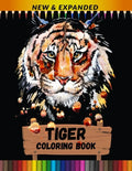 Tiger Coloring Book (New & Expanded): Stress Relieving Coloring Book for Kids, Boys And Girls - Paperback