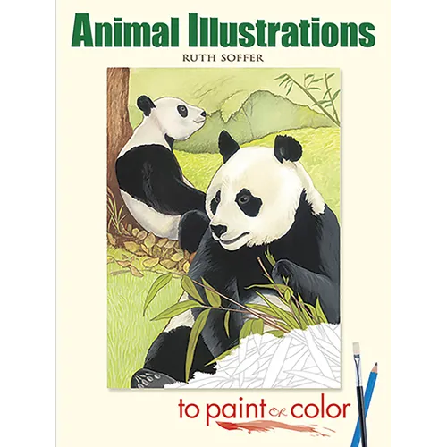 Animal Illustrations to Paint or Color - Paperback