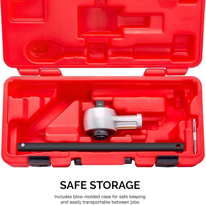NEIKO PRO 03715B 1/2" Drive Torque Wrench, 1100 Foot-Pound Heavy Duty Torque Multiplier Wrench, Cr-Mo and Chrome-Vanadium