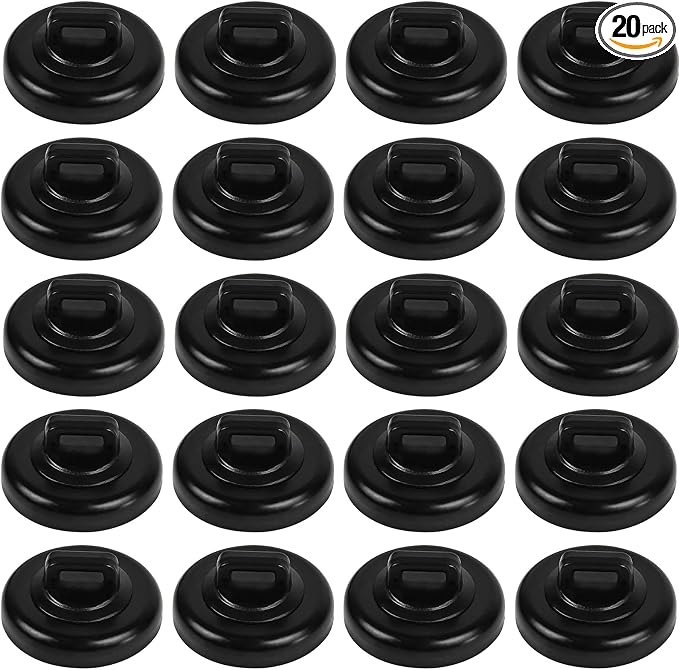 Magnet Zip Tie Mount Magnetic Zip Ties Mount Base Holder Multipurpose Wire Cable Holder Mount Wire Clips Management for Home Office Marine Electrical Wiring (D23 20Pcs)
