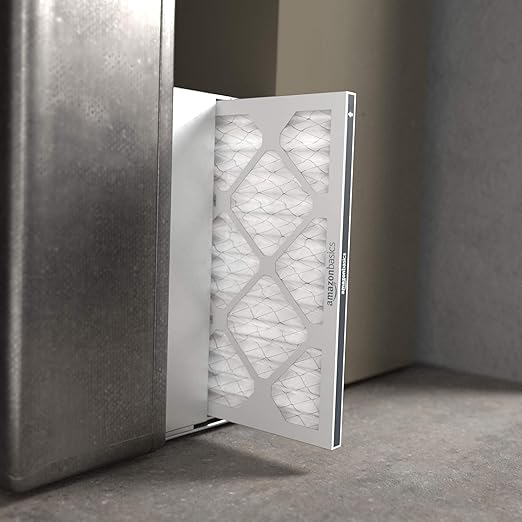 Amazon Basics 16x20x1 Air Filter 6-Pack, MERV 8 AC Furnace Filters, Allergy Control, Removes Dust, Lint and Pollen, Electrostatic (Actual Size: 15.75" x 19.75" x 0.75")