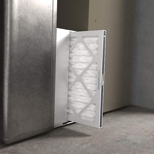 Amazon Basics 14x20x1 Air Filter, MERV 8 AC Furnace Filters, Allergy Control, Electrostatic, Removes Dust Pollen and Lint, 6-Pack (Actual Size: 13.75" x 19.75" x 0.75")
