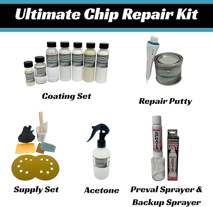 Tub Repair Kit with Color Match, Strong Fiberglass Repair kit, Seamless Small Repairs to Holes Cracks and Chips
