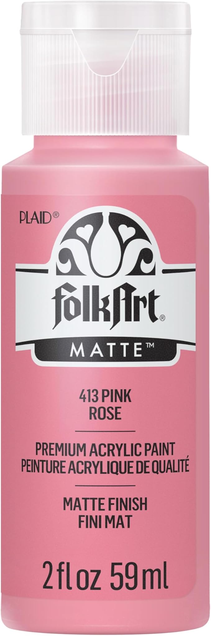 FolkArt Acrylic Paint in Assorted Colors (2 oz), 413, Pink Balloon