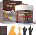 Boncart 32oz Wood Filler Putty - Walnut Paintable Furniture Repair Kit for Quickly Fixing Broken and Defective Wooden Items, MQNZ-09