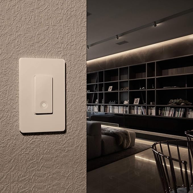 TREATLIFE Smart Switch 4 Pack, 2.4Ghz WiFi Light Switch Single-Pole, Neutral Wire Required, Works with Alexa, Google Home and SmartThings, Smart Home Remote Control, FCC Listed