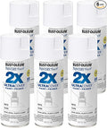 Rust-Oleum 249090-6PK Painter's Touch 2X Ultra Cover Spray Paint, 12 oz, Gloss White, 6 Pack