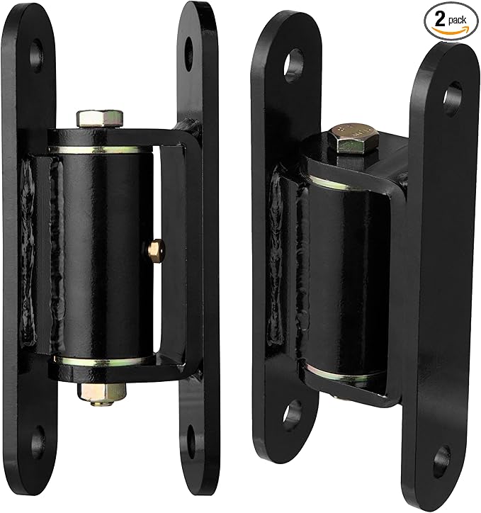 Heavy Duty Gate Hinges ，7in Can Be Bolted or Welded On Heavy Duty Large Wood or Metal Gates, 1100 lbs Max Load,Built-in Roller Bearing Hinges Opened 90° Inward or Outward,2pack