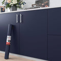 30"x200" Dark Blue Wallpaper Removable Wallpaper Dark Blue Wallpaper for Bedroom, Dark Blue Contact Paper for Cabinets and Drawers, Solid Blue Wall Paper Peel and Stick Navy Wallpaper Vinyl