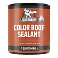 Liquid Rubber Color Roof Sealant- Elastomeric Waterproof Small Repair Coating for Flat, Low-Slope & Metal Roofs, Flexible UV-Stable Membrane, Clear, 1 Quart
