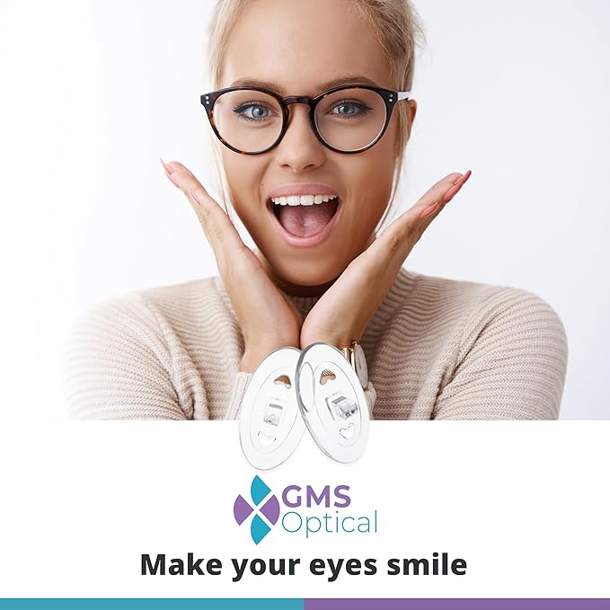 GMS Optical - 17mm Long Lenth / 9mm Extra Wide - Screw-in Oval Soft Silicone Nose Pads for Glasses, Sunglasses, Glasses Repair Kit, Keep Glasses from Sliding and Improve Comfort (5 Pair)