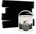 Chalkboard Blackboard Paint - Brush on Wood, Metal, Glass, Wall, Plaster Boards Sign, Frame or Any Surface. Use with Chalk Pen Wet Erase, Non-Toxic - Matte Finish [Black] - (33.8oz Cover 129 sf)