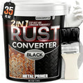 2 in 1 Ultra Rust Converter & Metal Primer, 35 oz Car Heat-Stable Rust Reformer & Encapsulator Paint for Trailer, Truck Chassis, Frame, Rust Inhibitor & Neutralizer for Metal, Gloss Black