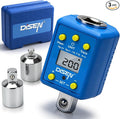 DISEN 1/2" Digital Torque Adapter Set (10-200 N.m / 7.4-147.5 ft-lb), ±2% Accuracy, Mem & Trace Modes, Buzzer & LED Alert,Works with Ratchet & Breaker Bar, for Automotive Motorcycle