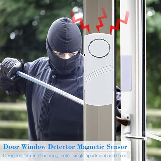 Door Window Alarm, 90DB Door Alarms for Kids Safety, Wireless Sensor Door Window Burglar Alarm-Window Pool Alarms for Home (20 Pack)