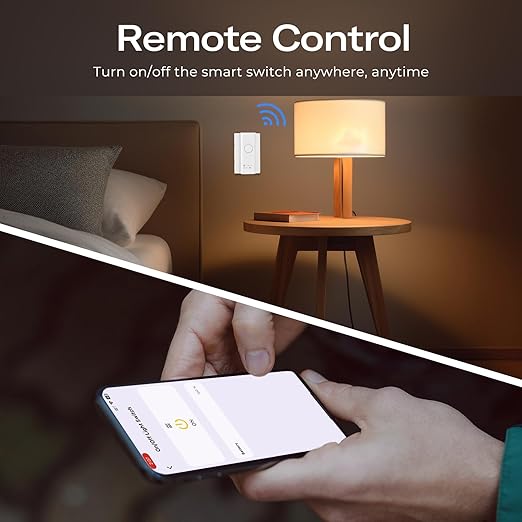THIRDREALITY Smart Switch MT1, Matter Over Thread, Retrofit for Toggle/Rocker Switches, No Wiring Needed, Requires Thread Border Router, Works with Apple, SmartThings, Google, Home Assistant