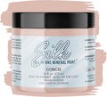 Dixie Belle Silk All-in-One Mineral Paint - Conch (16oz) - Pretty Pink Water Based Built-In Primer + Topcoat for Wood + Metal - Durable Furniture Paint - Low Reflective Finish