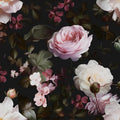 Fvlow Glowing Pink Floral Peel and Stick Wallpaper 17.4" x 394" | Renter Friendly, Removable & Waterproof, Vinyl Easy Install for Bedrooms, Bathrooms, Kitchens, Cabinets and Home Decor