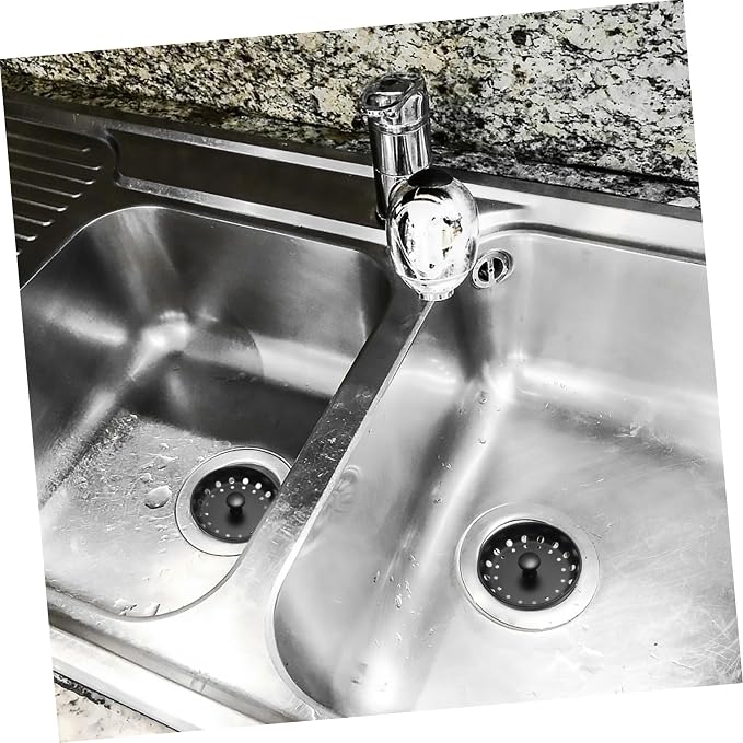 Hemobllo 2pcs Metal Sink Drain Strainer Handle Easy to Install Kitchen Sink Filter -clogging Design for Efficient Drainage for Home Use