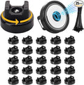 25 Pcs zbab1 Magnetic Zip Tie Mount Base, 35LBS Strong Magnetic Wire Holder & Cable Clips,Magnetic cable management for cars, offices, homes, and boats Diameter 25mm