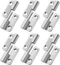 Bonsicoky 6 Pcs Stainless Steel Left Lift-Off Hinges, 1.5 Inch Detachable Slip Joint Small Flag Hinges with Screws