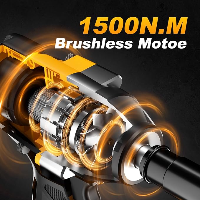 1/2 Inch Impact Wrench, for home Golden Yellow