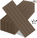 20PCS Metal Roofing Panels, Corrugated Galvanized Roof Panels, Waterproof Metal Siding Panel with 120 Pcs Steel Screws for Pergola, Gazebo, Shed, Garages, Stables and Mobile Homes -Brown