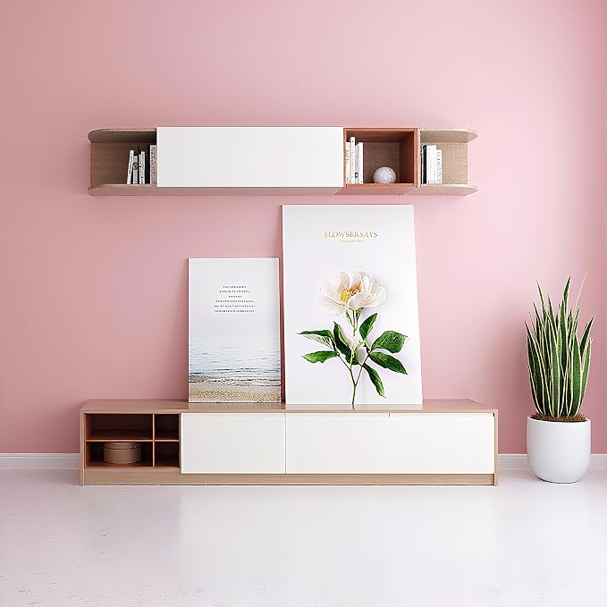 Pink Self-Adhesive Wallpaper Film Stick Paper Easy to Apply | 15.7'' x 393.7'' Peel and Stick Wallpaper Shelf Liner Table and Door Reform Wall Paper