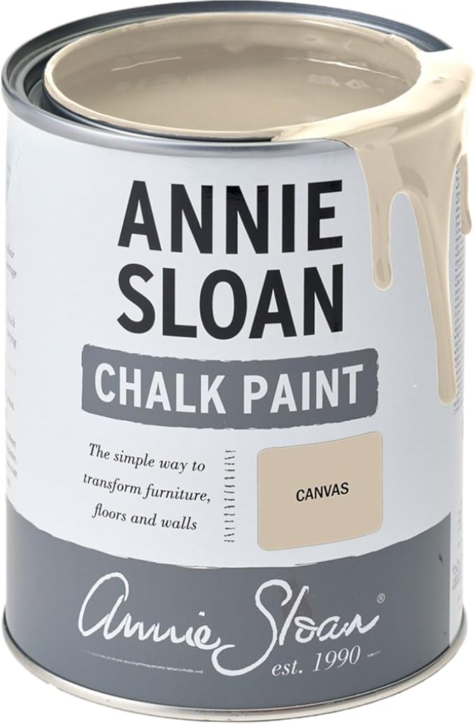 Annie Sloan Chalk Paint® (Canvas, 1 Litre/33.8 Fl Oz) a unique decorative paint for furniture, cabinets and home décor with no sanding or priming