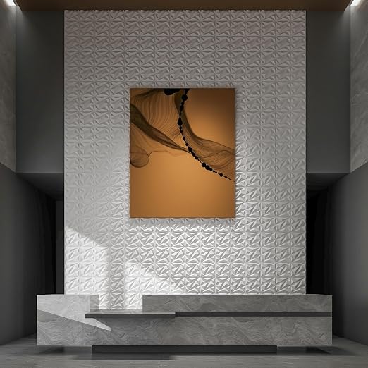 100 Pack 3D Wall Panels Diamond, White, 12''x12'' | PVC Accent Wall Panels for Interior Wall Decor, Living Room Lobby Bedroom Hotel Office