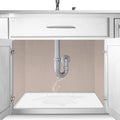 Original Under Sink Mat - Adjustable Silicone, Waterproof Vanity Mat - 28" x 19" or Smaller