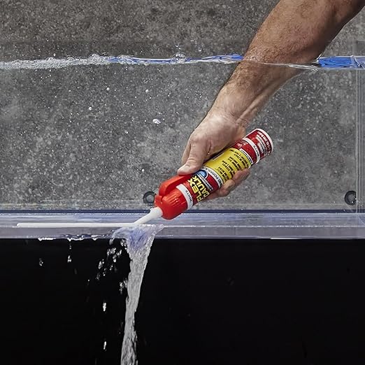 Flex Caulk, Waterproof & Weatherproof Hybrid Polymer Sealant, Strong, Paintable, Indoor, Outdoor, Bath, Shower, Sink, Window, Baseboards, Door, RV, Roof, Wood, Auto & Marine, White, 9 oz, 1-Pack