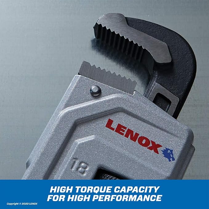 LENOX TOOLS LXHT90618 Aluminum Pipe Wrench 18"